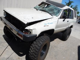 1986 TOYOTA RUNNER WHITE SR5 4WD MT 2.4 Z19599